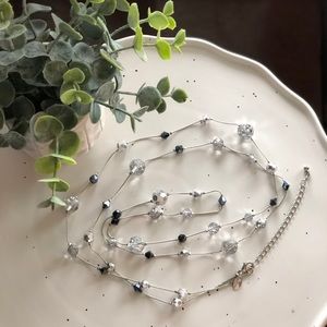 Lia Sophia long crystal necklace